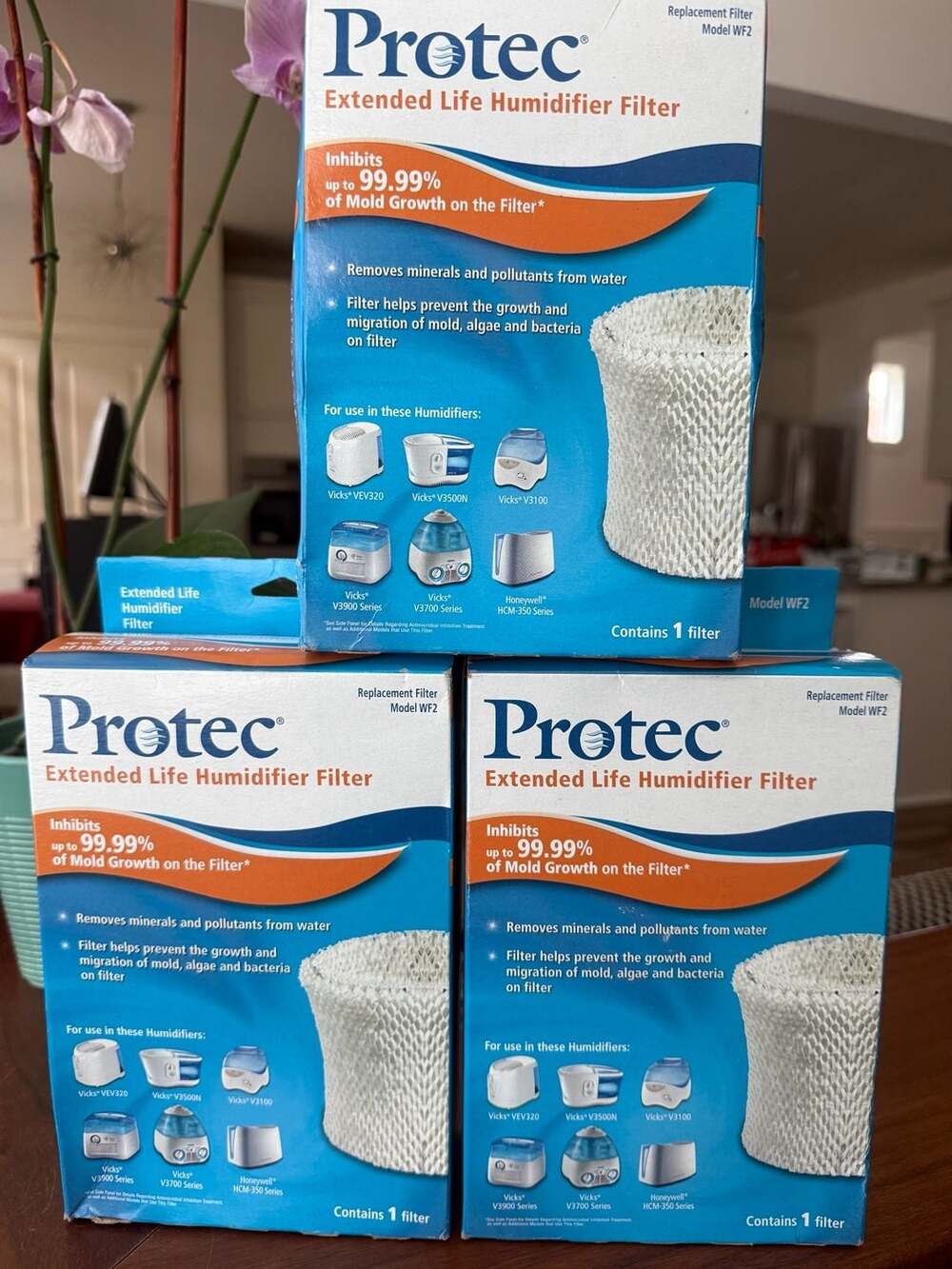 lot of 3 Protec Extended Life Humidifier Filter, Model WF2